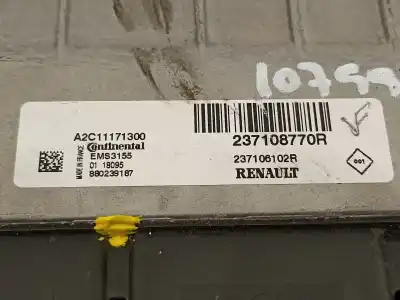 Автозапчастина б/у ебу контролер двигуна для renault captur limited посилання на oem iam 237108770r  