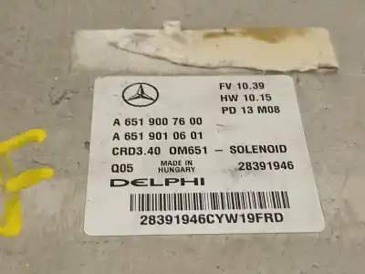 İkinci el araba yedek parçası ecu motor kontrol cihazi için mercedes clase a (w176) a 200 cdi (176.001) oem iam referansları a6519007600 28391946 a6519010601