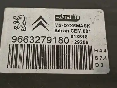 Second-hand car spare part electronic module for citroen c6 básico oem iam references 9663279180  