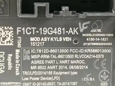 Автозапчасти б/у электронный модуль за ford kuga (cbs) trend ссылки oem iam f1ct19g481ak  
