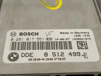 Second-hand car spare part ecu engine control for bmw x1 (e84) 2.0 turbodiesel cat oem iam references 8512499  0281017551