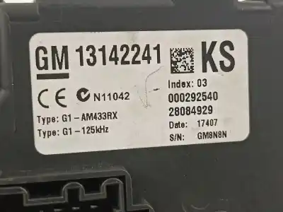 Second-hand car spare part fuse box unit for opel corsa d cosmo oem iam references 13142241  28084929