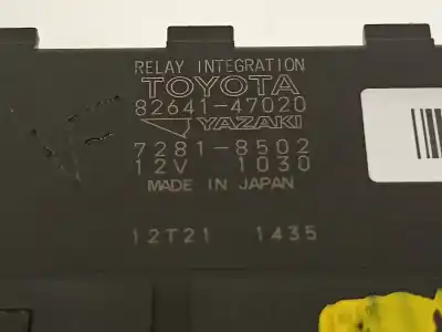 Second-hand car spare part fuse box unit for toyota auris (_e18_) 1.8 hybrid (zwe186_) oem iam references 8264147020  