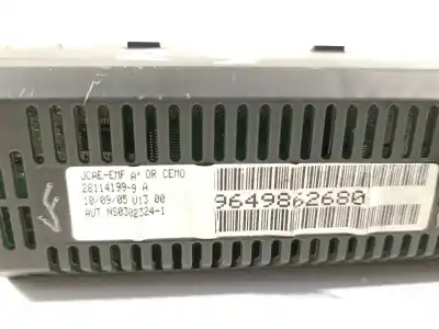 Second-hand car spare part multifunction display for peugeot 307 berlina (s2) x-line oem iam references 9649862680  