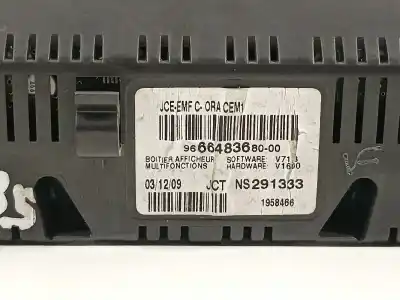 Second-hand car spare part multifunction display for peugeot 308 sw premium oem iam references 9666483680  
