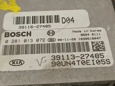 Автозапчасти б/у блок управления двигателем за kia carens (un) concept ссылки oem iam 3911327485  0281013072