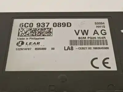 Автозапчастина б/у електронний модуль для seat toledo (kg3) connect посилання на oem iam 6c0937089d  