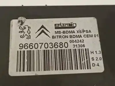 Second-hand car spare part electronic module for citroen c6 básico oem iam references 9660703680  