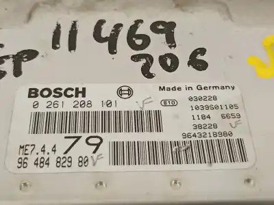 Second-hand car spare part ecu engine control for peugeot 206 cc cc oem iam references 9648482980  
