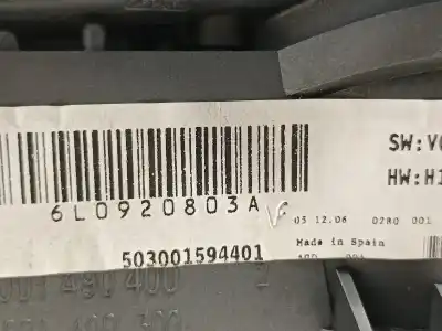 Tweedehands auto-onderdeel instrumentenpaneel voor seat ibiza (6l1) sport rider oem iam-referenties 6l0920803a  