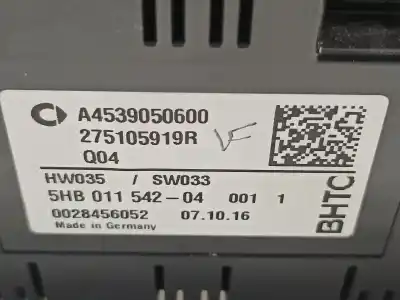 Автозапчасти б/у климат-контроль за smart forfour basis (66kw) (453.044) ссылки oem iam 275105919r  a4539050600