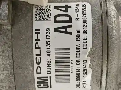 Автозапчасти б/у компрессор кондиционера воздуха за opel astra h caravan cosmo ссылки oem iam 13297443  