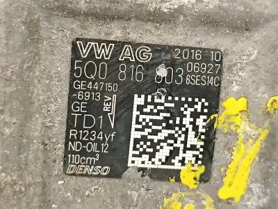 Автозапчастина б/у компресор кондиционера для seat leon (5f1) fr plus посилання на oem iam 5q0816803  