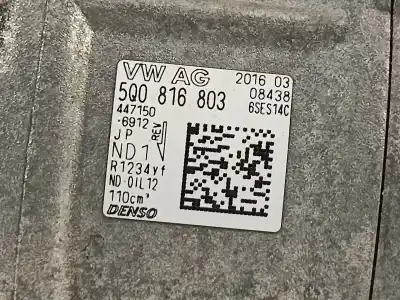 Автозапчасти б/у компрессор кондиционера воздуха за seat leon (5f1) fr ссылки oem iam 5q0816803  