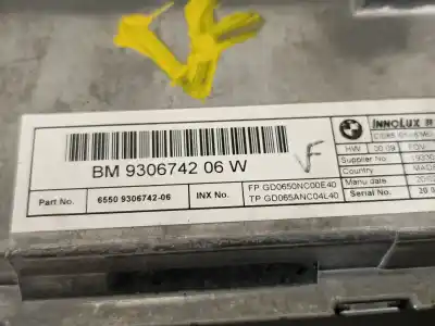 Second-hand car spare part multifunction display for bmw i3 (i01) i3 rex 102 cv / 75 kw oem iam references 65509306742  