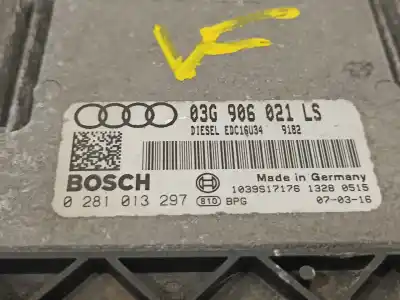 Second-hand car spare part ecu engine control for audi a3 (8p) 1.9 tdi ambiente oem iam references 03g906021ls  0281013297