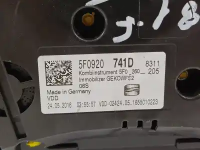 Автозапчасти б/у приборная доска за seat leon (5f1) fr ссылки oem iam 5f0920741d  