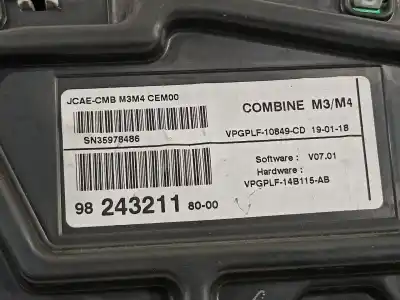 Автозапчастина б/у панель інструментів для citroen c-elysée shine посилання на oem iam 9824321180  