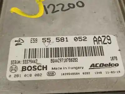 Автозапчастина б/у ебу контролер двигуна для opel astra j lim. enjoy посилання на oem iam 55581052  0281018082