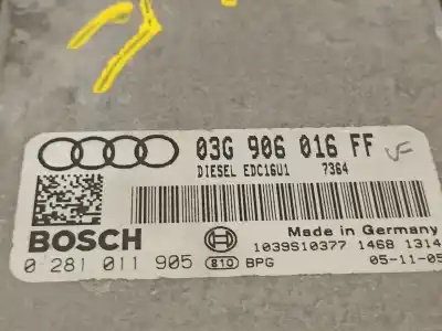 Автозапчастина б/у ебу контролер двигуна для audi a3 (8p) 2.0 tdi ambiente посилання на oem iam 03g906016ff  0281011905