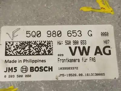 Pezzo di ricambio per auto di seconda mano telecamera per seat leon (5f1) fr plus riferimenti oem iam 5q0980653g  