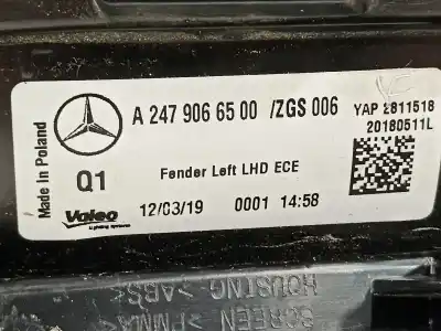 Peça sobressalente para automóvel em segunda mão farolim traseiro esquerdo por mercedes-benz clase b (w247) 247 referências oem iam a2479066500  