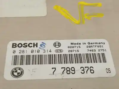 Second-hand car spare part ecu engine control for bmw x5 (e53) 3.0d oem iam references 13617789376 7789376 0281010314