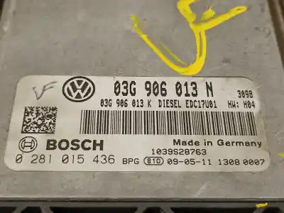 Автозапчастина б/у ебу контролер двигуна для seat ibiza (6j5) reference посилання на oem iam 03g906013n  