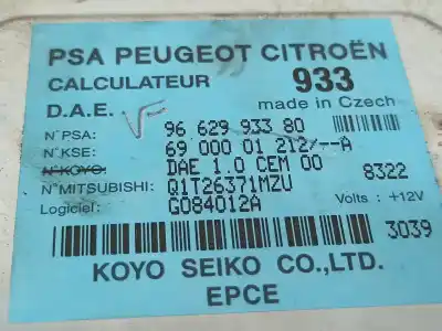 Second-hand car spare part electronic module for citroen c2 audace oem iam references 9662993380  