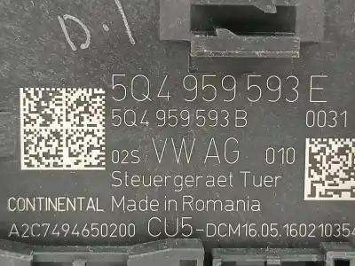 Автозапчастина б/у модуль комфорт для seat leon (5f1) fr посилання на oem iam 5q4959593e  