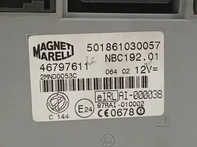 Автозапчастина б/у електронний модуль для fiat stilo (192) 1.9 jtd / 1.9 jtd 115 active посилання на oem iam 46797611  501861030057