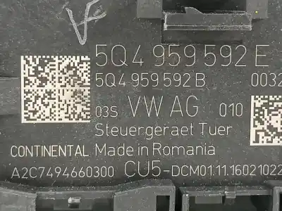 Pezzo di ricambio per auto di seconda mano modulo comfort per seat leon (5f1) fr plus riferimenti oem iam 5q4959592e  