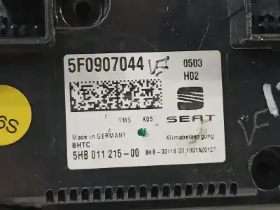 Peça sobressalente para automóvel em segunda mão comando de sofagem (chauffage / ar condicionado) por seat leon (5f1) fr referências oem iam 5f0907044  