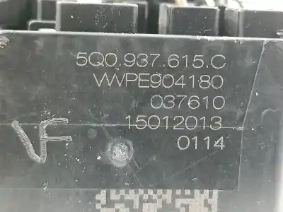 Second-hand car spare part fuse box unit for seat leon (5f1) fr oem iam references 5q0937615c  