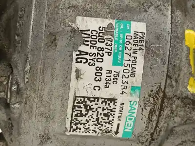 Second-hand car spare part air conditioning compressor for seat leon (5f1) fr oem iam references 5q0820803c  