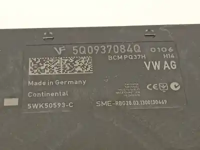 Peça sobressalente para automóvel em segunda mão módulo eletrônico por seat leon (5f1) fr referências oem iam 5q0937084q  