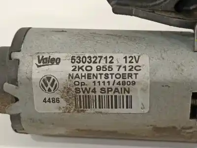 Автозапчастина б/у двигатель заднього склоочисника для volkswagen caddy ka/kb (2k) furg. посилання на oem iam 2k0955712c  