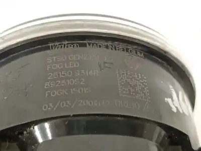 Автозапчасти б/у правая противотуманная фара за renault talisman business ссылки oem iam 261509314r  