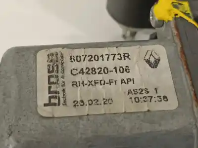 Автозапчастина б/у регулятор переднього правого скла для renault talisman business посилання на oem iam 807201773r  