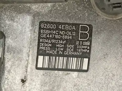 Автозапчасти б/у компрессор кондиционера воздуха за renault talisman business ссылки oem iam 926004eb0a  