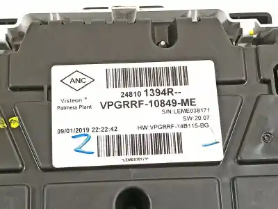 Peça sobressalente para automóvel em segunda mão quadrante por renault captur limited referências oem iam 248101394r  