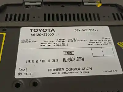Автозапчастина б/у аудіо система / радіо cd для lexus is ii (_xe2_) 220 d (ale20) посилання на oem iam 8612053660  