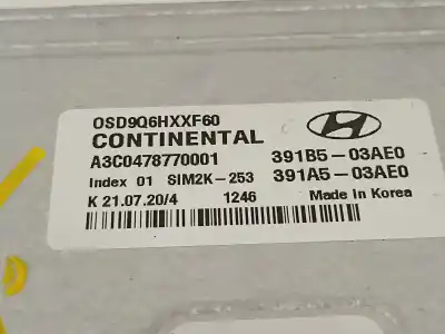 Second-hand car spare part ecu engine control for hyundai kona klass hybrid 2wd oem iam references 391b503ae0  391a503ae0