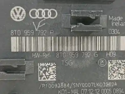 Gebrauchtes Autoersatzteil elektronisches modul zum audi a4 berlina (b8) s line sportpaket / plus oem-iam-referenzen 8t0959792p  
