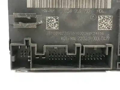 Second-hand car spare part electronic module for audi a7 sportback (4ga) 3.0 tdi quattro oem iam references 4g8959792b  