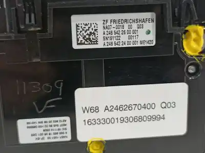 Peça sobressalente para automóvel em segunda mão alavanca de velocidades por mercedes clase a (w176) a 45 amg 4-matic edition 1 (176.052) referências oem iam a2462670400 a0009001606001 a2465422600001