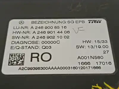 Piesă de schimb auto la mâna a doua modul electrotic pentru mercedes clase a (w176) a 45 amg 4-matic edition 1 (176.052) referințe oem iam a2469008516  