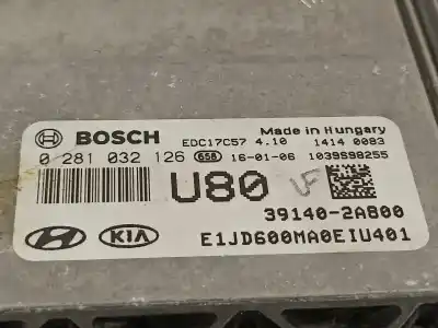 Second-hand car spare part ecu engine control for kia cee´d business oem iam references 391402a800  0281032126
