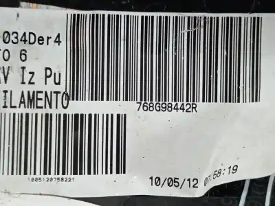 Peça sobressalente para automóvel em segunda mão moldagem por renault twizy cargo referências oem iam 768g98442r 768g96942r 768g90792r