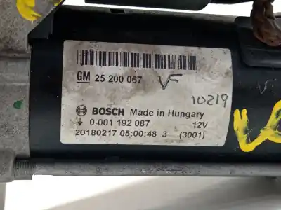 Pezzo di ricambio per auto di seconda mano motorino di avviamento per opel corsa e selective riferimenti oem iam 25200067  0001192087